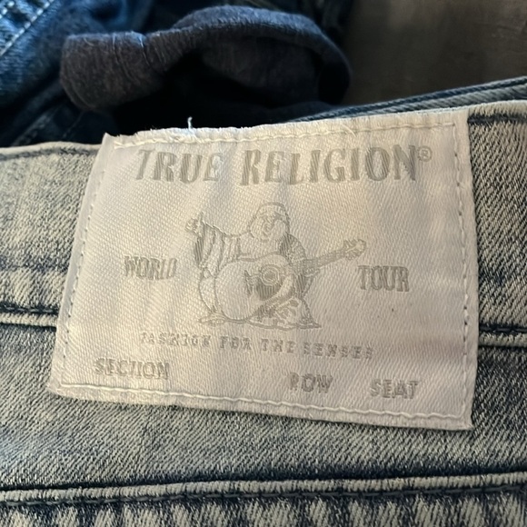 True religion Rocco Relaxed Skinny distressed Jeans size 33 - Picture 4 of 7